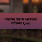 করকটর উইকট পরসততর আইনবল Quiz